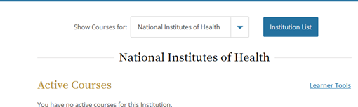 Office of Human Subjects Research Protections > Required CITI Training > image2020-6-17_14-50-15.png (Institutional CITI courses for NIH) Institutional CITI courses for NIH